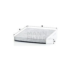 filtras, salono oras
                                MANN-FILTER                                                CUK 26 021, M