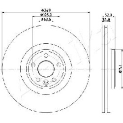 stabdžių diskas (1vnt)
                                ASHIKA                                                60-0L-L17, ASH