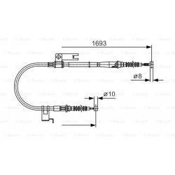 trosas, stovėjimo stabdys
                                BOSCH                                                1 987 477 917