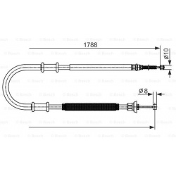 trosas, stovėjimo stabdys
                                BOSCH                                                1 987 482 590