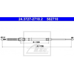trosas, stovėjimo stabdys
                                ATE                                                24.3727-2710.2,