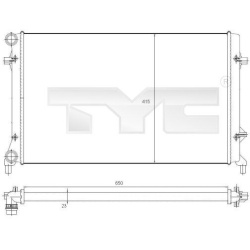 Aušinimo radiatorius
                                TYC                                702-0025, Nenurodytas gamintojas, 70