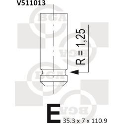 Vožtuvas įsiurbimo
                                BGA                                                V511013, BGA, V511013