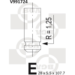 Vožtuvas išmetimo
                                BGA                                                V991724, BGA, V991724,