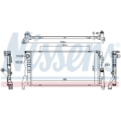 Aušinimo radiatorius
                                NISSENS                                                69710, NISSENS, 