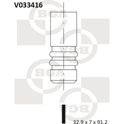 Vožtuvas išmetimo
                                BGA                                                V033416, BGA, V033416,