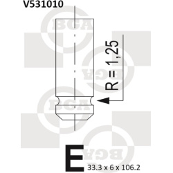 Vožtuvas įsiurbimo
                                BGA                                                V531010, BGA, V531010