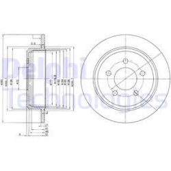 stabdžių diskas (1vnt)
                                DELPHI                                                BG3073, Nenuro
