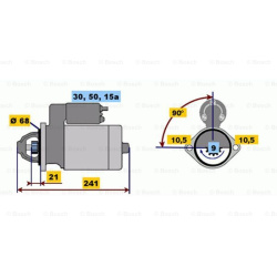 Starteris
                                BOSCH                                                0001108053, BOSCH, 0001108053,