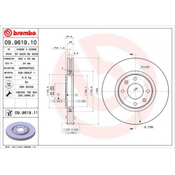 stabdžių diskas (1vnt) PRIME LINE - UV Coated
                                BREMBO                                       