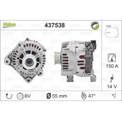 kintamosios srovės generatorius VALEO RE-GEN REMANUFACTURED
                                                VAL 437538, VALE