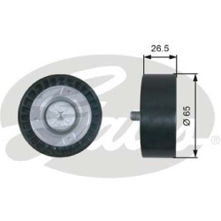 kreipiantysis skriemulys, V formos rumbuotas diržas DriveAlign™
                                GATES                     