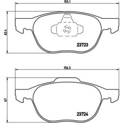 BREMBO                                                P24061X, BREMBO, P24061X, auto detalė