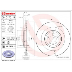 stabdžių diskas (1vnt) PRIME LINE - UV Coated
                                BREMBO                                       