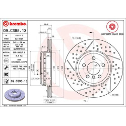 stabdžių diskas (1vnt) PRIME LINE - Composite
                                BREMBO                                       