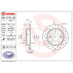 stabdžių diskas (1vnt) XTRA LINE - Xtra
                                BREMBO                                             