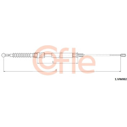 trosas, stovėjimo stabdys
                                COFLE                                                1.VK002, Nenu