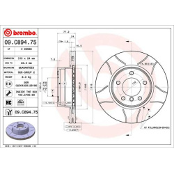 stabdžių diskas (1vnt) XTRA LINE - Max
BREMBO