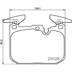 stabdžių trinkelių rinkinys, diskinis stabdys XTRA LINE
                                BREMBO                            