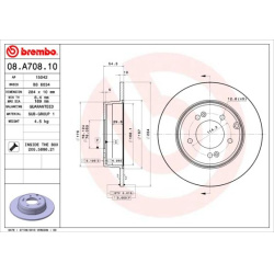 stabdžių diskas (1vnt) PRIME LINE - UV Coated
BREMBO