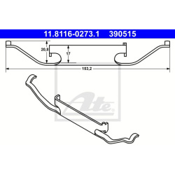 spyruoklė, stabdžių apkaba
                                ATE                                                11.8116-0273