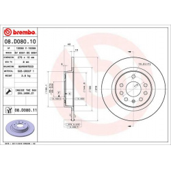 stabdžių diskas (1vnt) PRIME LINE - UV Coated
                                BREMBO                                       