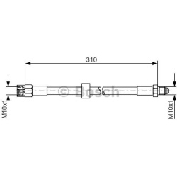 stabdžių žarnelė
                                BOSCH                                                1987476128, BOSCH, 