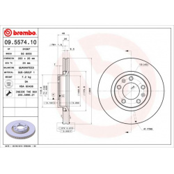 stabdžių diskas (1vnt) PRIME LINE
                                BREMBO                                                09.