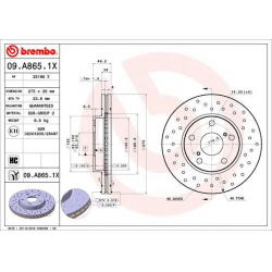 Stabdžių diskas XTRA LINE - Xtra
                                BREMBO                                                09.A