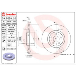stabdžių diskas (1vnt) PRIME LINE - UV Coated
                                BREMBO                                       