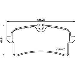 Stabdžių trinkelių rinkinys, diskinis stabdys PRIME LINE
BREMBO