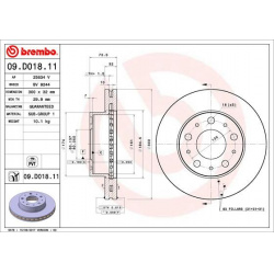 stabdžių diskas (1vnt) PRIME LINE - UV Coated
                                BREMBO                                       
