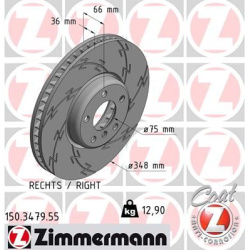 stabdžių diskas (1vnt) BLACK Z
                                ZIMMERMANN                                150.3479.55, Nenur