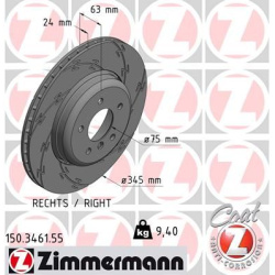 stabdžių diskas (1vnt) BLACK Z
                                ZIMMERMANN                                150.3461.55, Nenur
