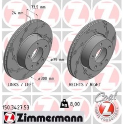stabdžių diskas (1vnt) BLACK Z
                                ZIMMERMANN                                150.3427.53, Nenur