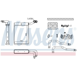 šilumokaitis, salono šildymas ** FIRST FIT **
                                NISSENS                                707095