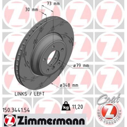 stabdžių diskas (1vnt) BLACK Z
                                ZIMMERMANN                                150.3441.54, Nenur