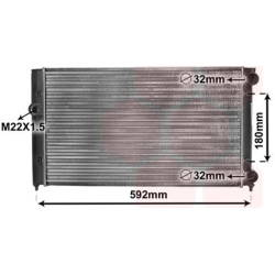 Aušinimo radiatorius
                                VAN WEZEL                                                58002099, VAN 