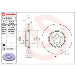 stabdžių diskas (1vnt) PRIME LINE - UV Coated
                                BREMBO                                       
