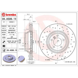 stabdžių diskas (1vnt) XTRA LINE - Xtra
                                BREMBO                                             