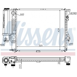Aušinimo radiatorius
                                NISSENS                                60607, NISSENS, 60607, auto deta