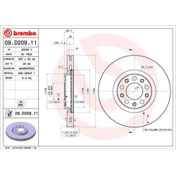 stabdžių diskas (1vnt) PRIME LINE - UV Coated
                                BREMBO                                       