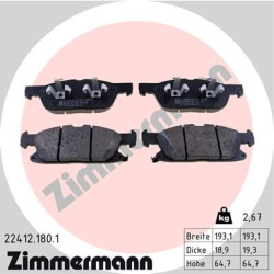 stabdžių trinkelių rinkinys, diskinis stabdys
                                ZIMMERMANN                                  