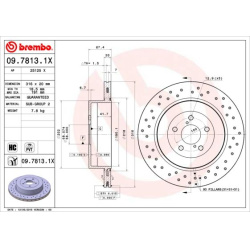 stabdžių diskas (1vnt) XTRA LINE - Xtra
                                BREMBO                                             