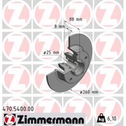 stabdžių diskas (1vnt)
                                ZIMMERMANN                                                470.5400.0