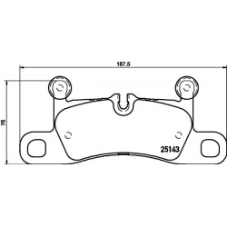 Stabdžių trinkelių rinkinys, diskinis stabdys PRIME LINE
BREMBO