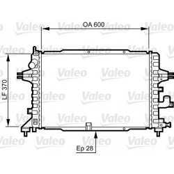 Aušinimo radiatorius
                                VALEO                                                734380, VALEO, 734