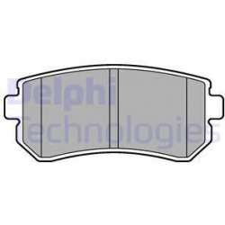 stabdžių trinkelių rinkinys, diskinis stabdys
                                DELPHI                                      