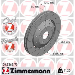 stabdžių diskas (1vnt) FORMULA Z
                                ZIMMERMANN                                                