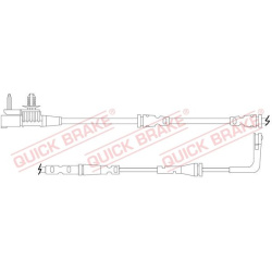 įspėjimo kontaktas, stabdžių trinkelių susidėvėjimas
                                QUICK BRAKE                      